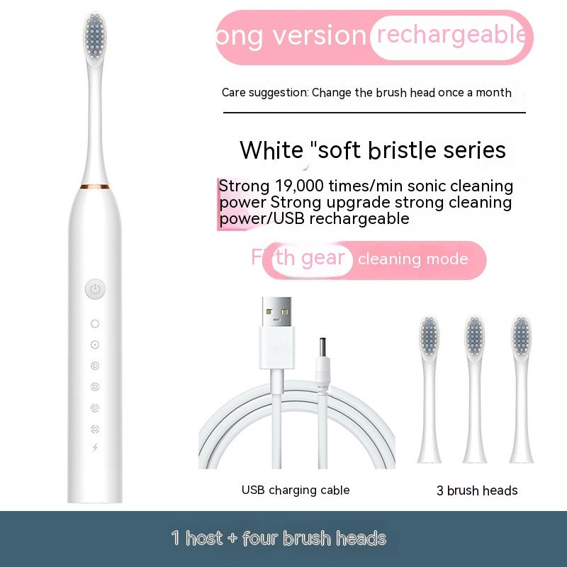 Soft-bristle Toothbrush Oral Irrigator Rechargeable Fully Automatic